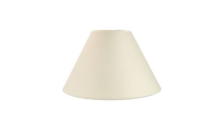 Happy Homewares Cream Cotton Coolie Lampshade - 25cm