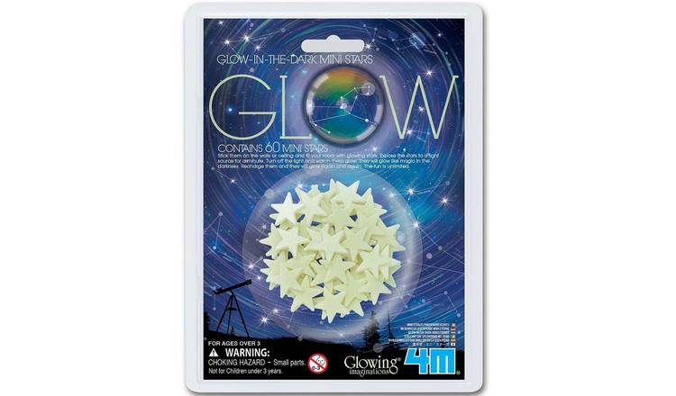 4M Glow-In-The-Dark Mini Stars - 3 Years +