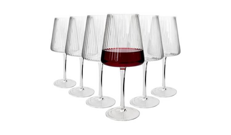 Argon Tableware Chelsea Optic Crystal Red Wine Glasses -  Pack of 6