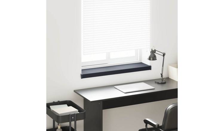 Walplus PVC Wood Grain Effect Window Sill - Anthracite - 100 x 25 x 4.5 cm