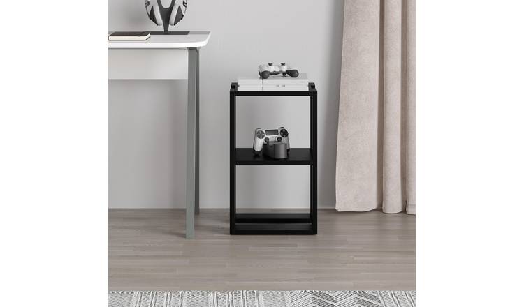 Decortie Lonie Particleboard Bedside Table - Black