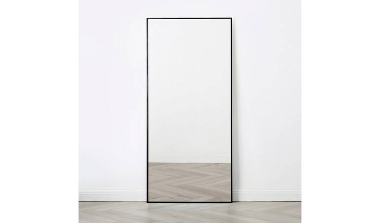 HomeGardenDirect Anax Full Length Framed Mirror 180x80cm - Black
