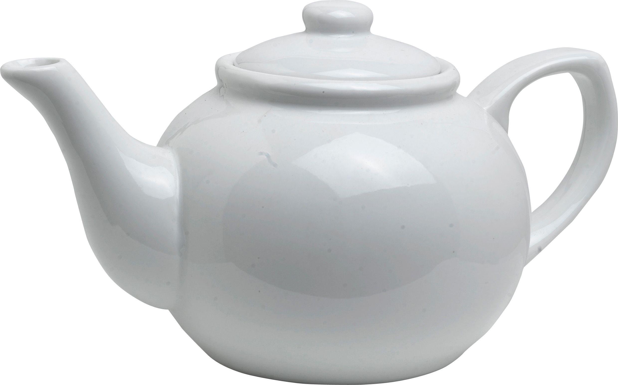 Argos Home 6 Cup Traditional White Porcelain Tea Pot