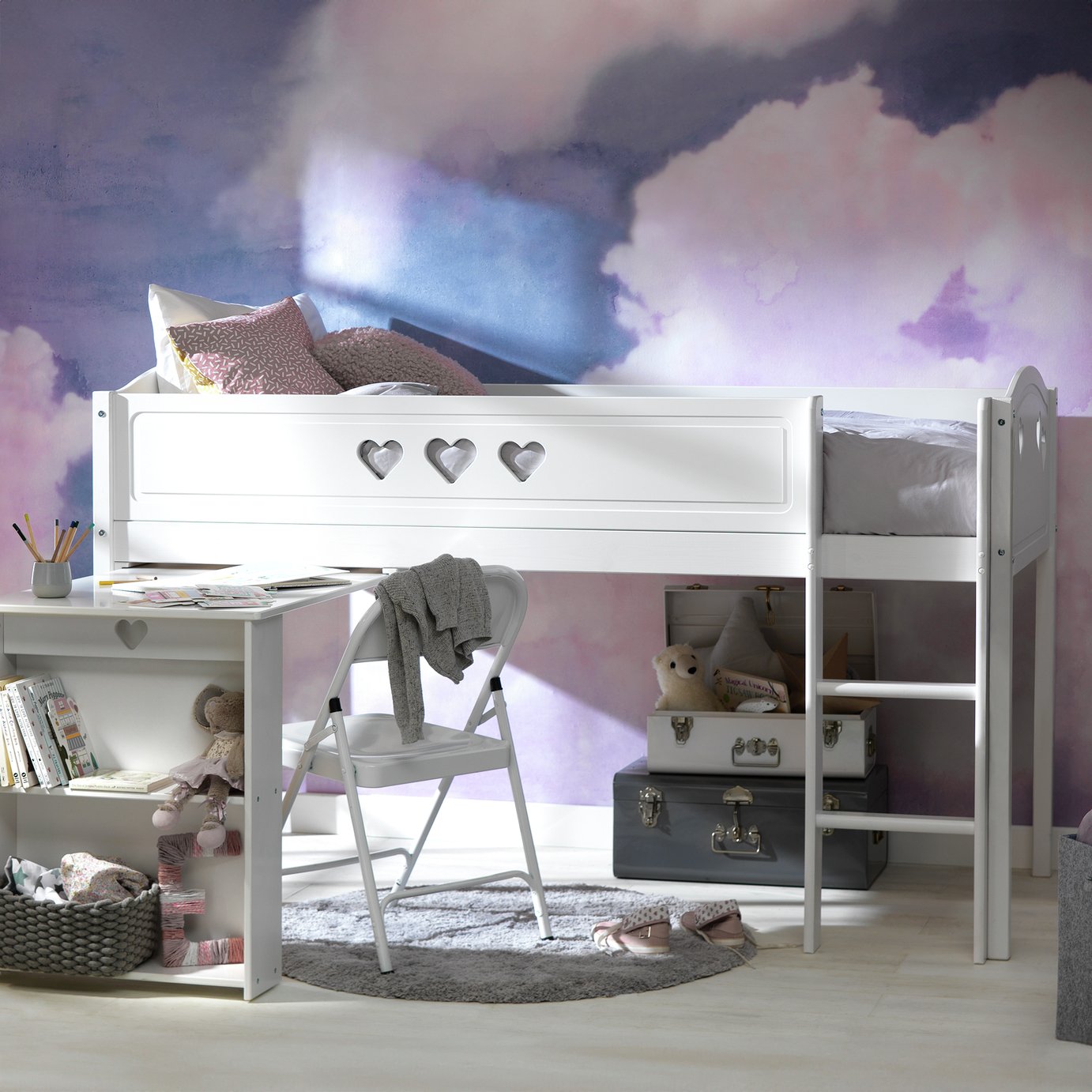 argos bunk bed with desk