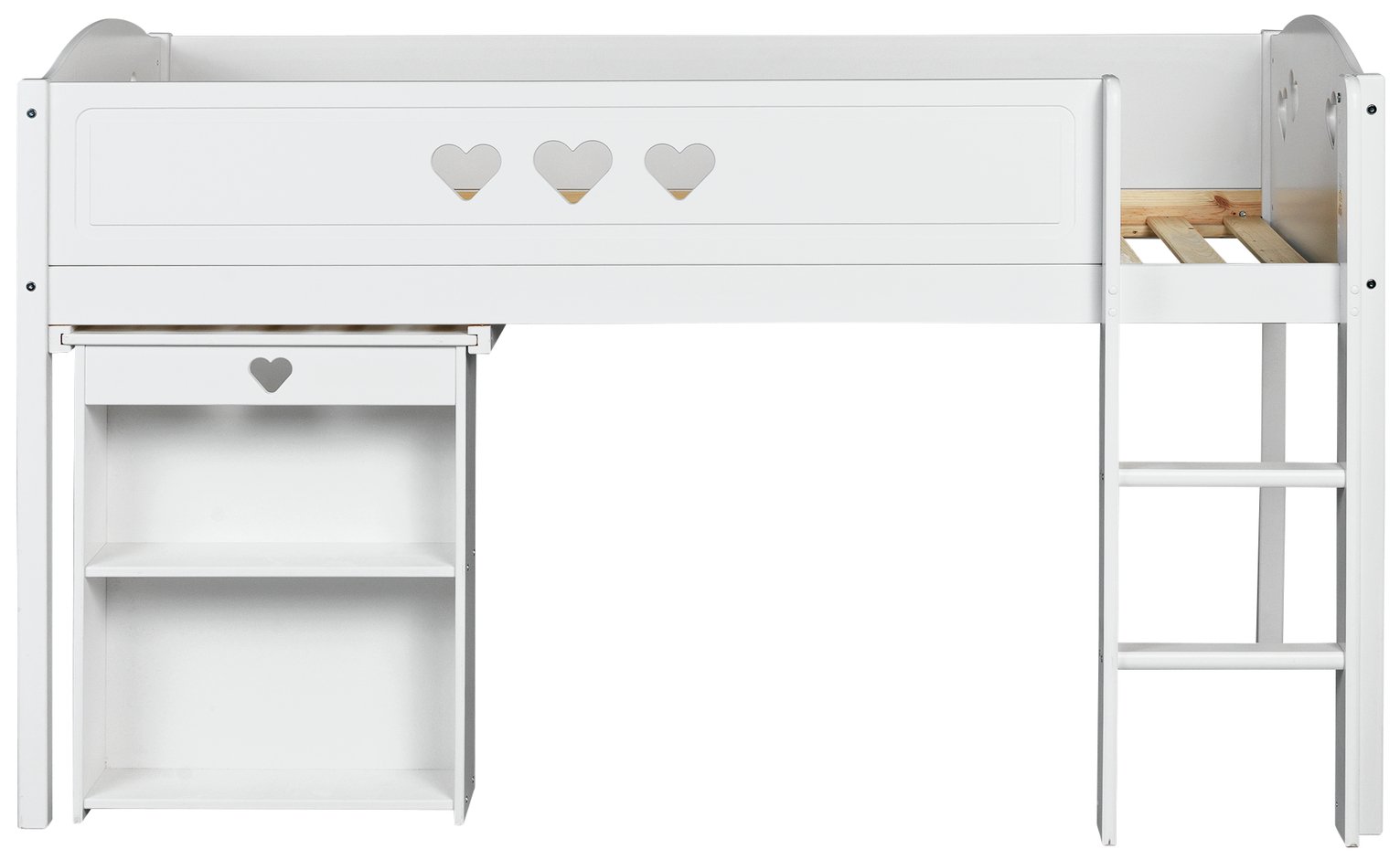 Argos Home Mia White Mid Sleeper Bed Frame with Desk Reviews