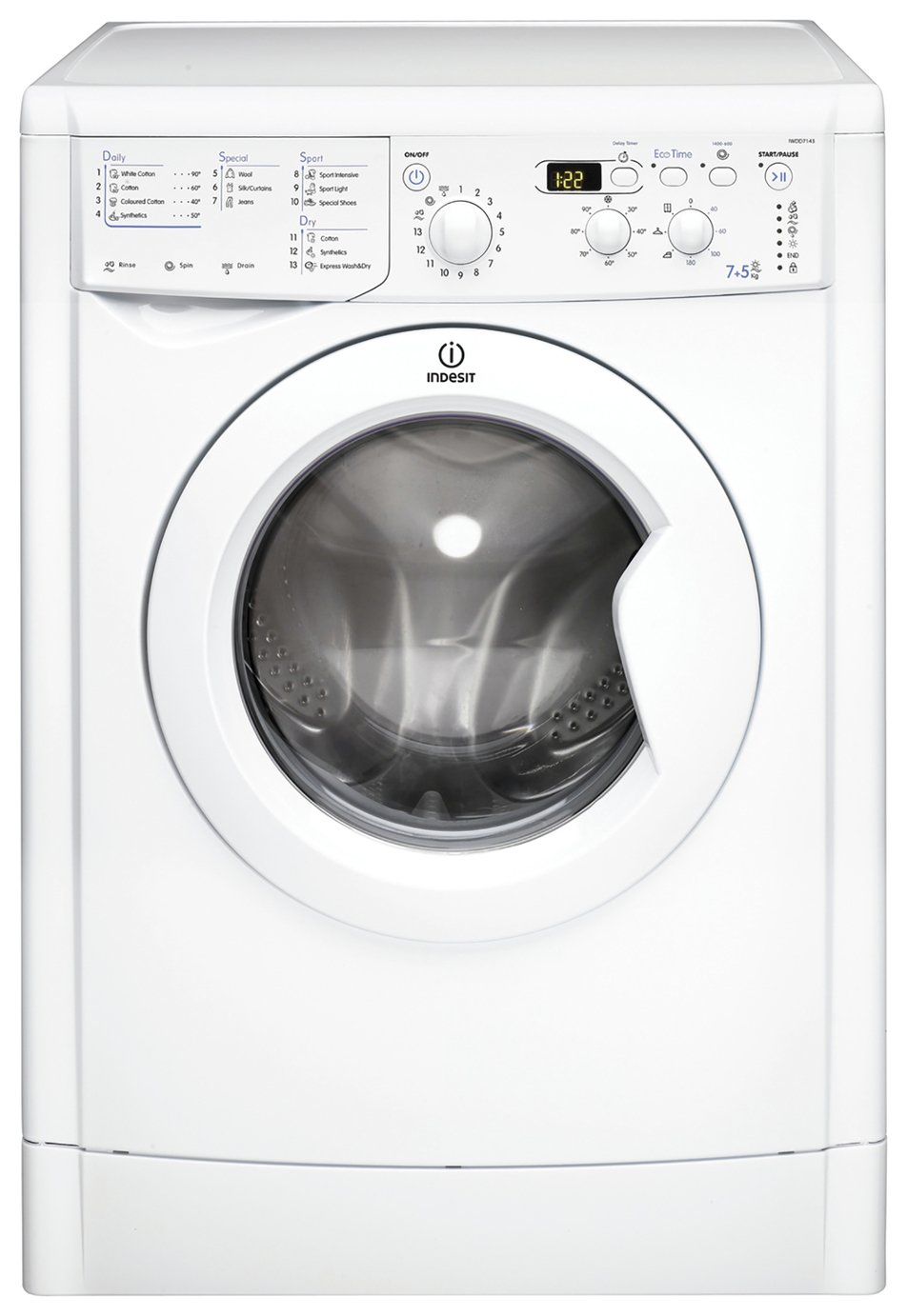 Indesit IWDD7143 7KG / 5KG 1400 Spin Washer Dryer Review