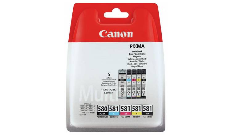 Canon PGI-580 & CLI-581 Ink Cartridges - Black & Colour