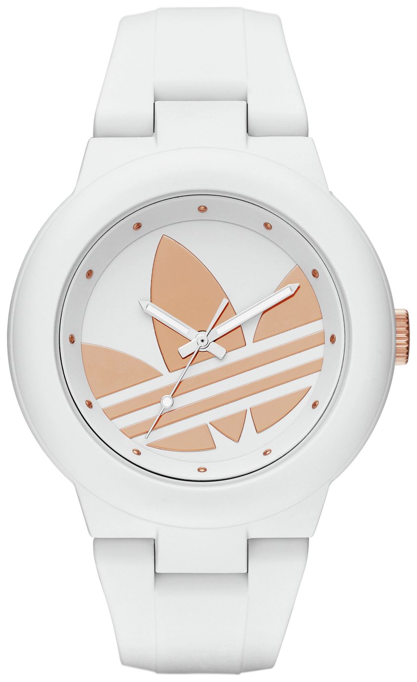  Argos Adidas Originals ADH9085 White Silicone Strap Watch