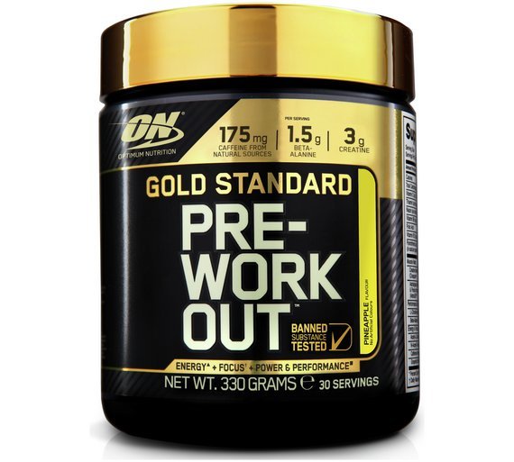 Optimum Nutrition Gold Standard Pre Workout Shake -Pineapple review
