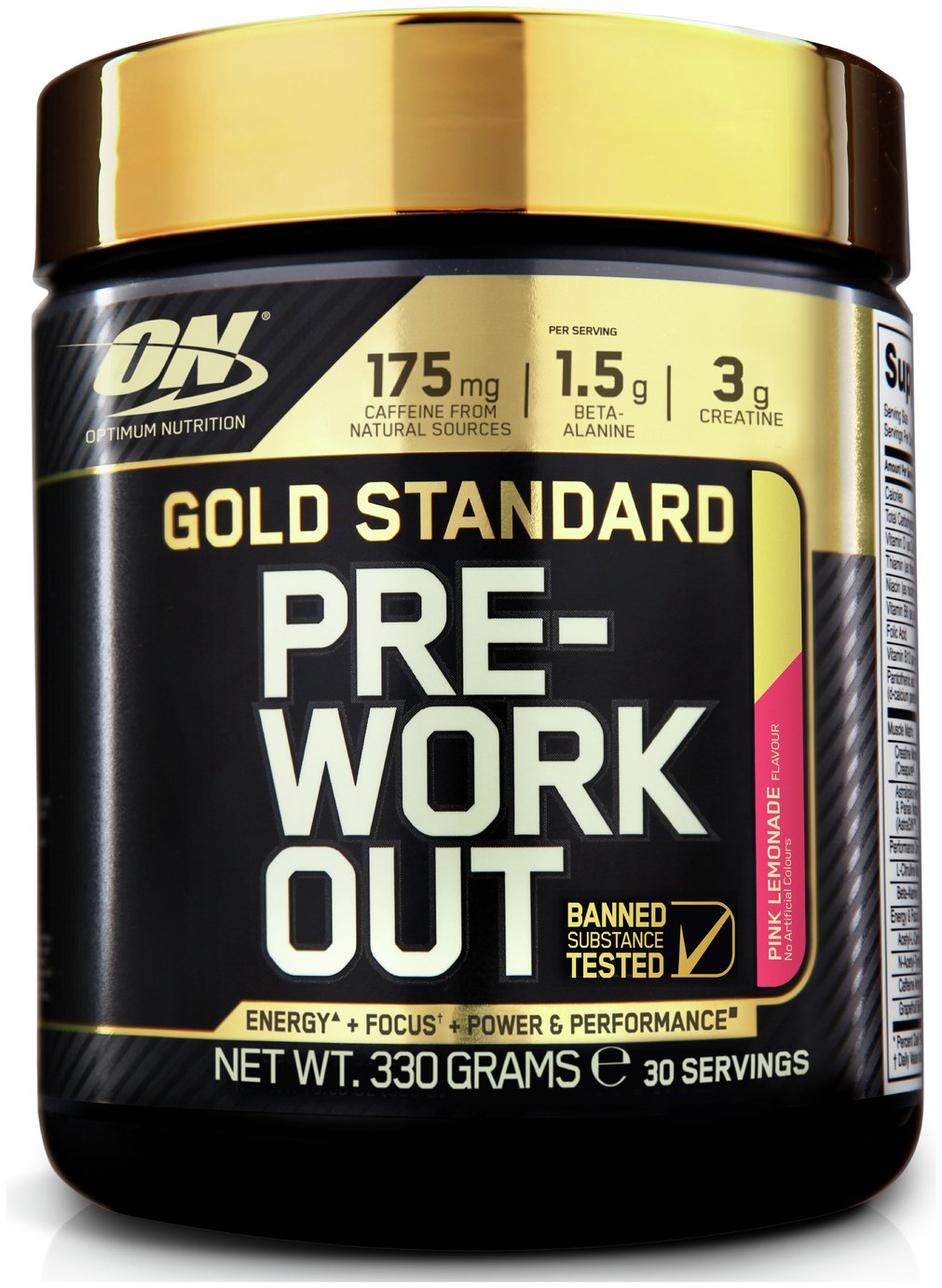Optimum Nutrition Gold Standard Pre Workout Shake - Lemonade