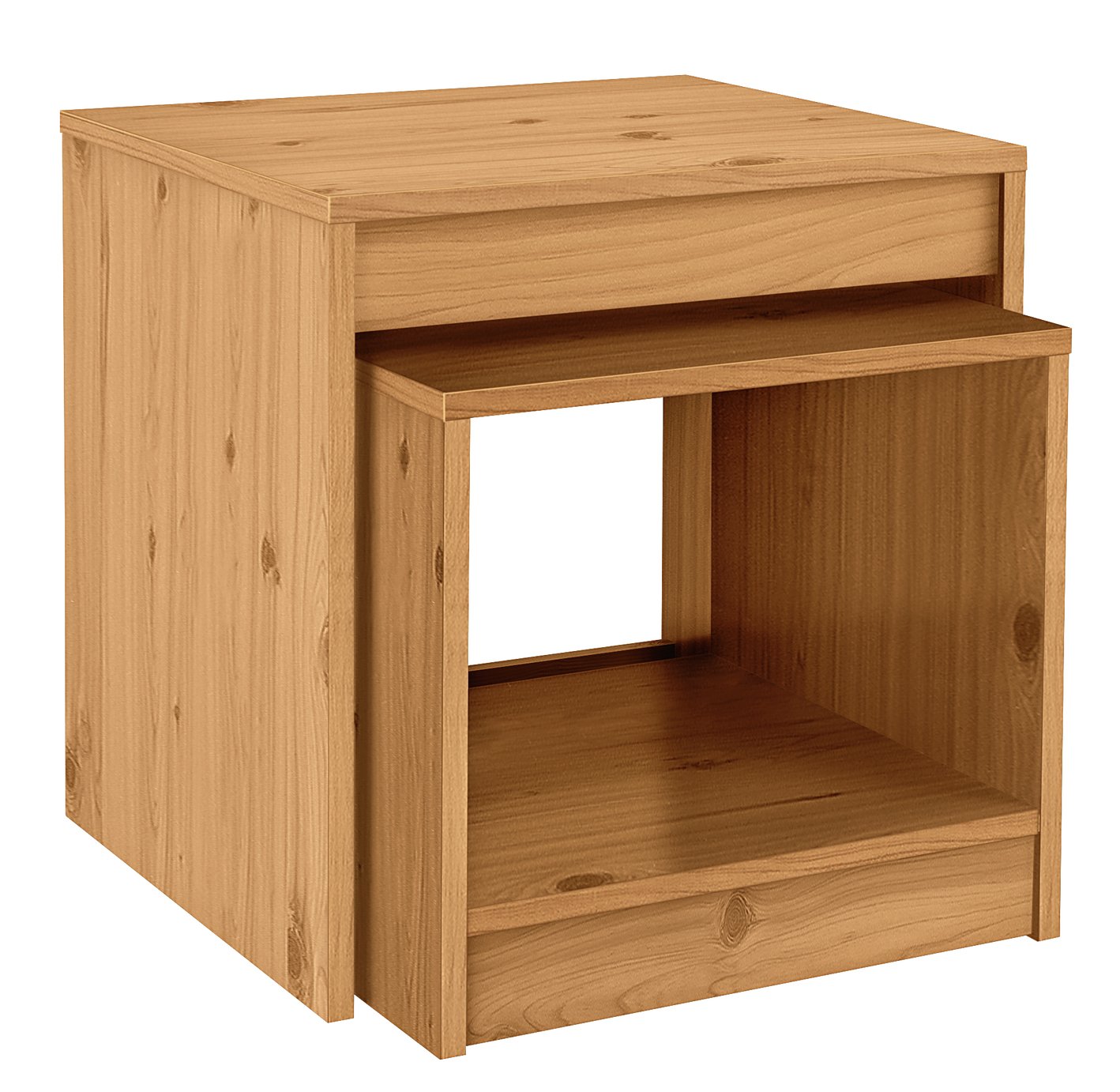 Argos Home Maine Nest of 2 Tables - Beech Effect