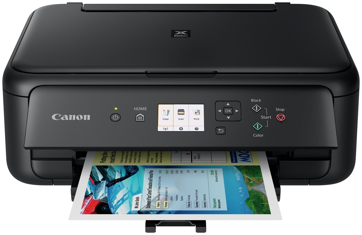 printerbase.co.uk - The Canon Pixma TS5150 is fun and affordable, this  small, stylish family printer takes all the hassle out of creating  beautiful borderless images and documents at home with smart wireless