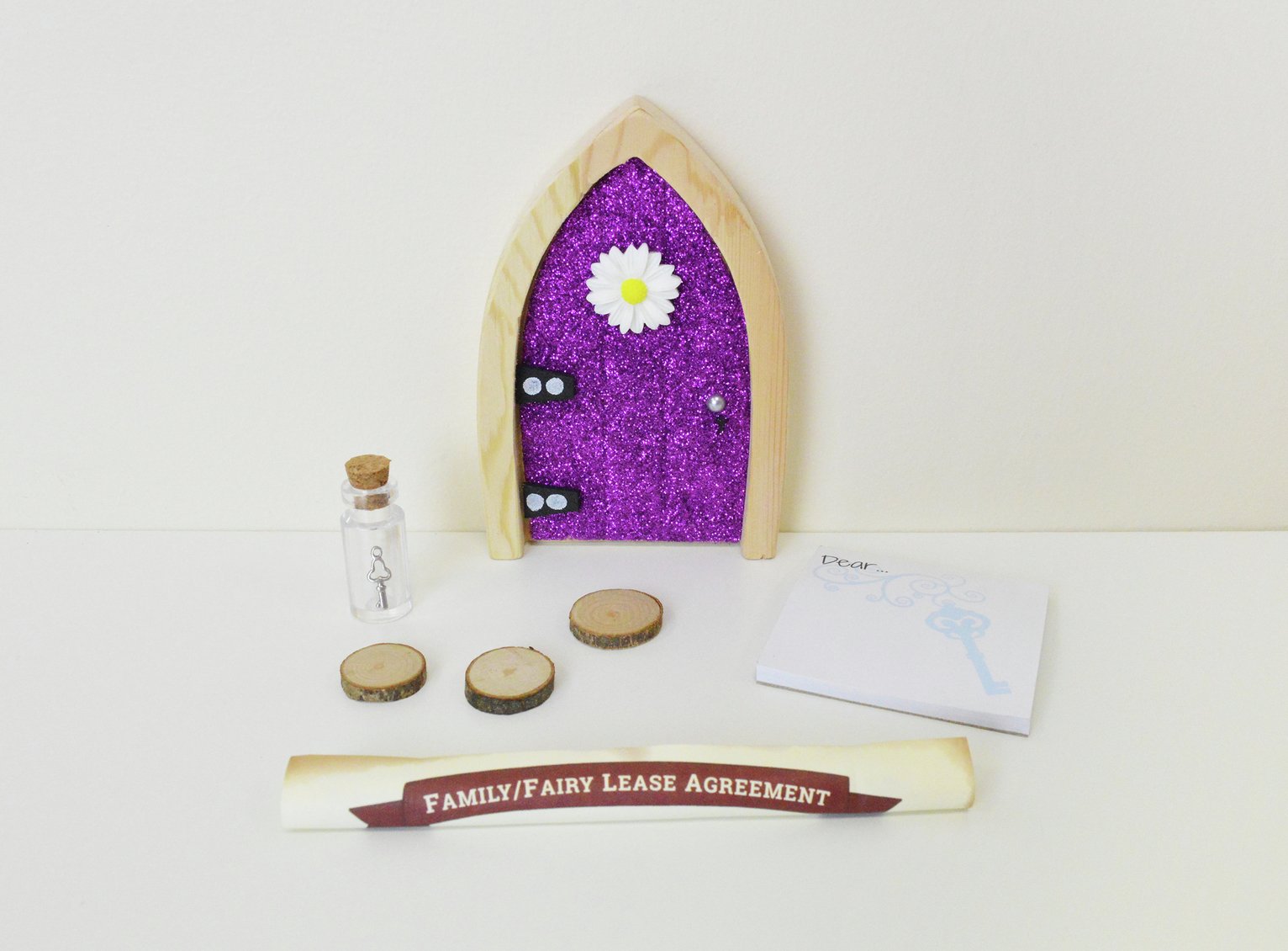 The Irish Fairy Door Company Fairy Door - Purple Sparkle