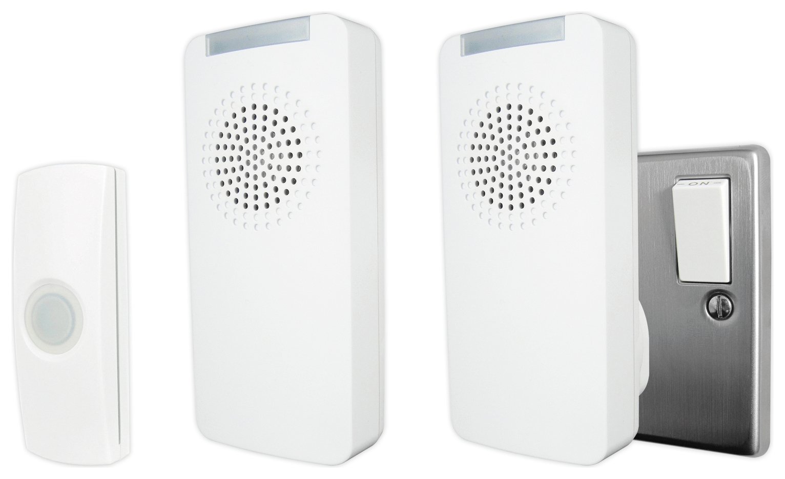 Uni-Com Premium Portable and Plug-in Doorbell Set