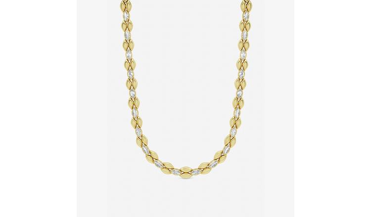 Jon Richard Gold Plated Crystal Necklace