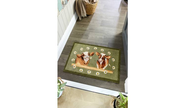 My Mat Daisy Cow Short Pile Doormat - 50x75cm