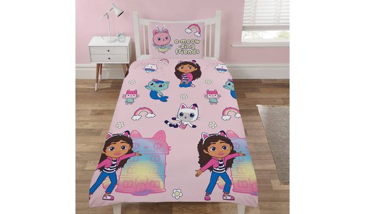 Gabby's Dollhouse Kids Pink Bedding Set - Single