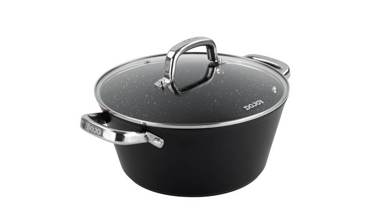 Dojo Hero Neverstick+ 3.5L Aluminium Casserole Dish - Black