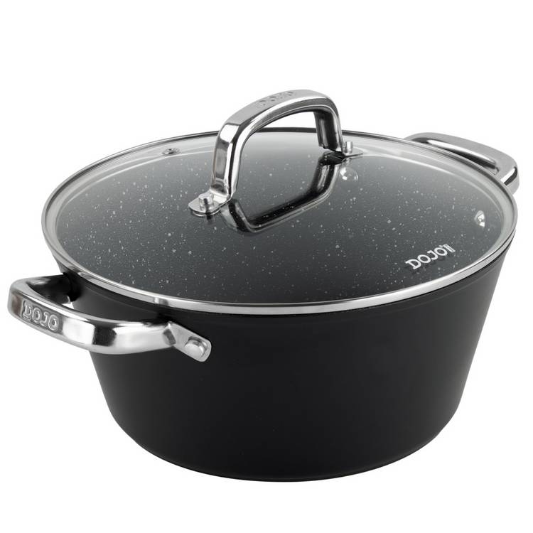 Dojo Hero Neverstick+ 3.5L Aluminium Casserole Dish - Black 0