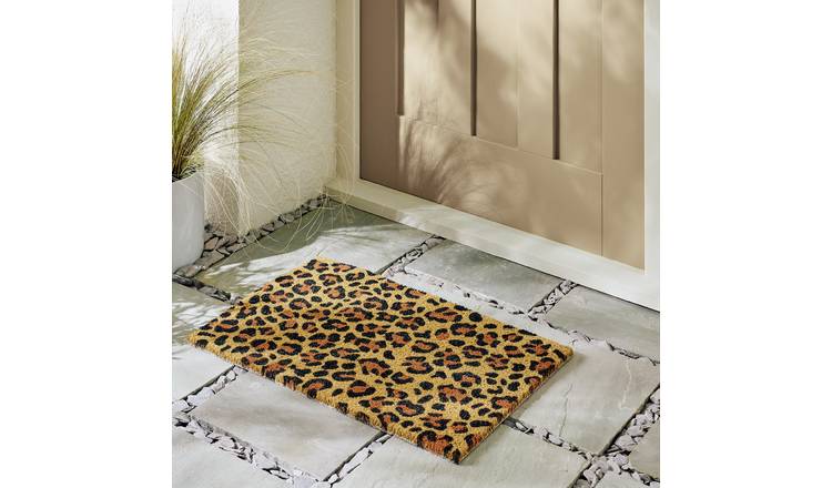 Argos Home Leopard Coir Doormat - 40x60cm