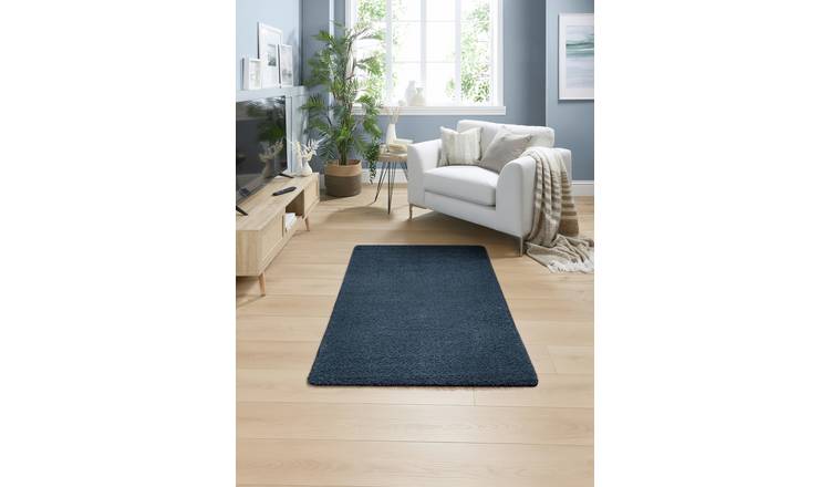 Buddy Midnight Blue Shaggy Rug - 100x150cm