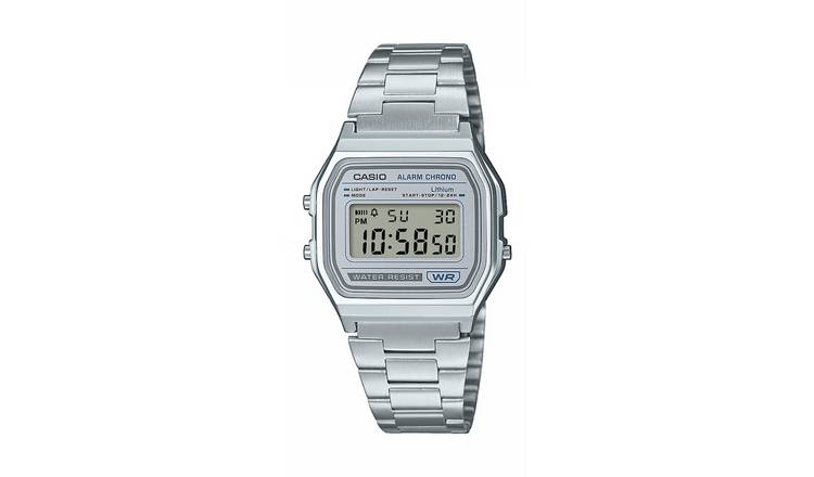Casio Grey Case Vintage Stainless Steel Digital Watch