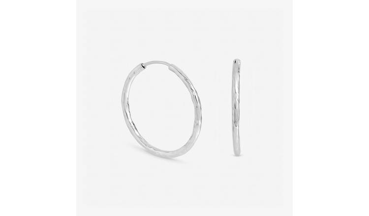 Inicio Sliver Plated Molten Sleeper Hoops