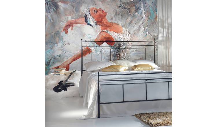 Origin Murals Ballerina Grey Wall Mural