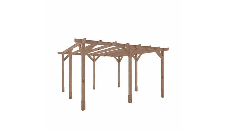 Mercia Traditional Garden Pergola - 13 x 13ft