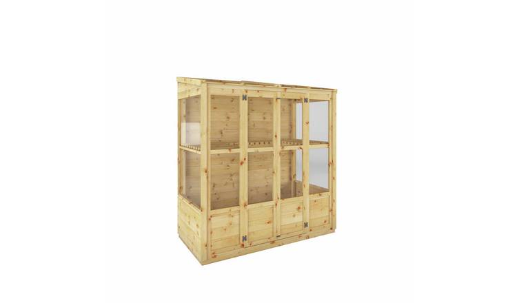 Mercia Clear Window Tall Wall Greenhouse - 6 x 3ft