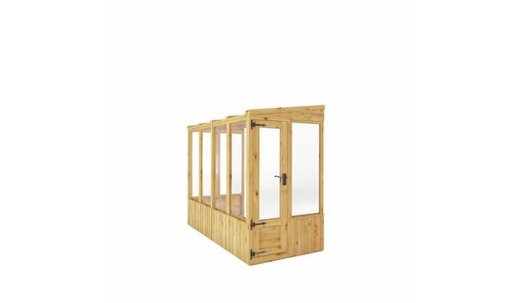 Mercia Shiplap Clear Window Lean To Greenhouse - 8 x 6ft