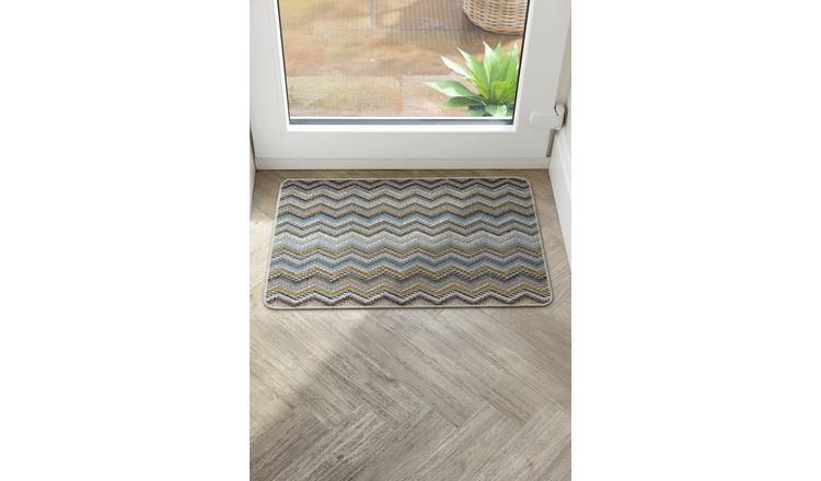 My Mat Candy Multi Natural Zig Zag Doormat - 50x75cm