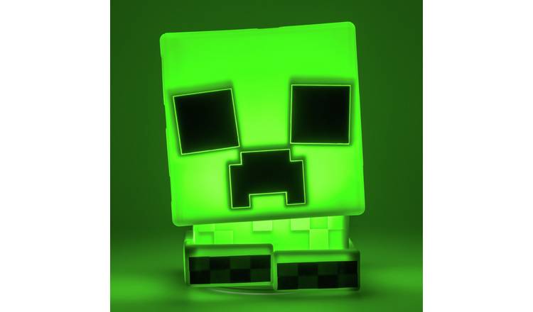 Minecraft Creeper SquishyGlo Silicone Desk Lamp - Green