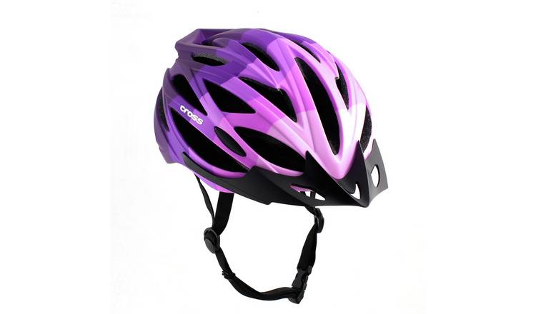 Cross Adults Bike Helmet - Purple Gradient