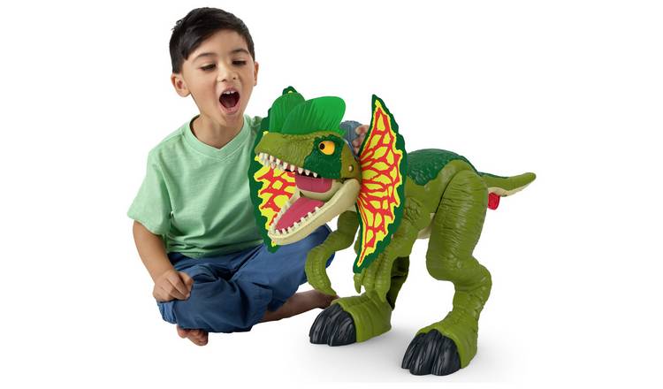 Imaginext Jurassic World Attack Dilophosaurus Dinosaur Toy