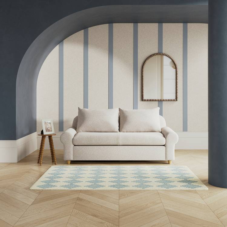 Habitat Whitby Fabric 2 Seater Sofa - Natural - Ash Leg 0