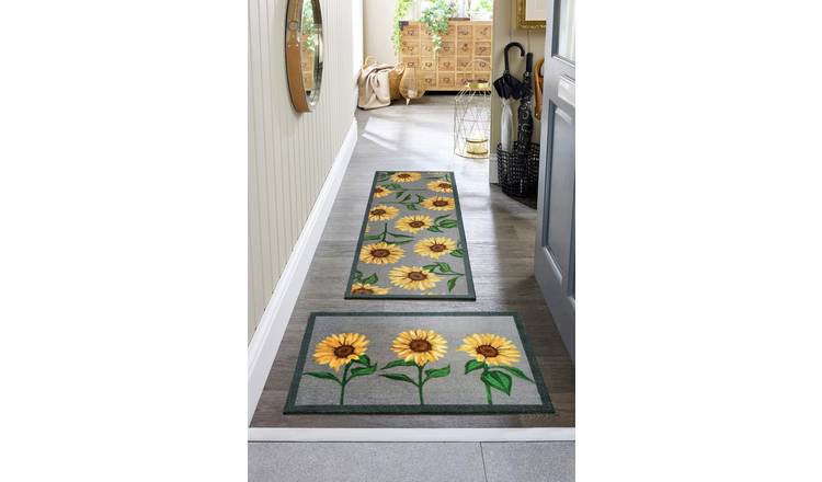 My Mat Sunflowers Short Pile Runner - 50x150cm