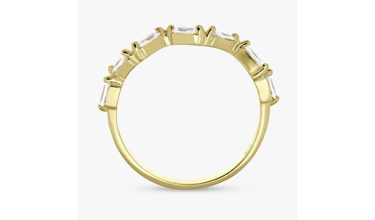 Revere Gold Plated Sterling Silver Eternity Ring - Medium