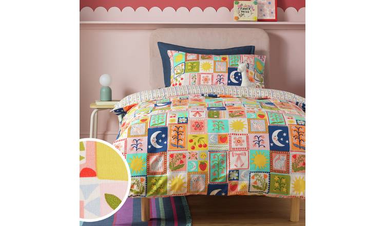 Argos Home Celestial Floral Cream Kids Bedding Set - Double