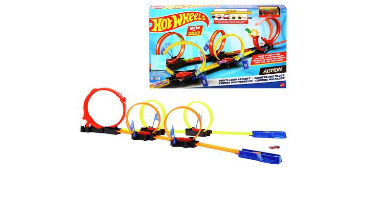 Hot Wheels Multi-Loop Race Off Playset, With 1 Car
