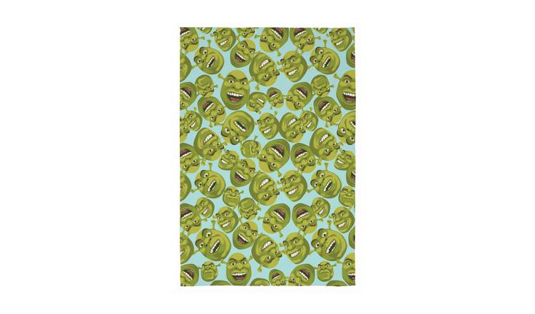 Shrek Face Fleece Throw - Green - 150x100cm