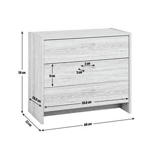 Buy Argos Home Seville 3 Drawer Chest Grey Oak Effect Chest of