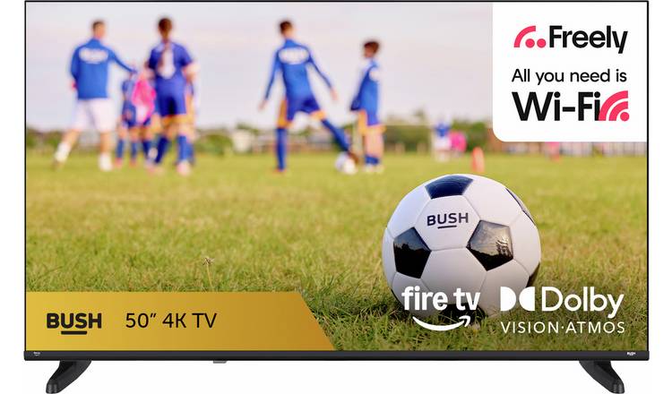 Bush 50 Inch 50USF26 Smart 4K UHD HDR Freely TV 