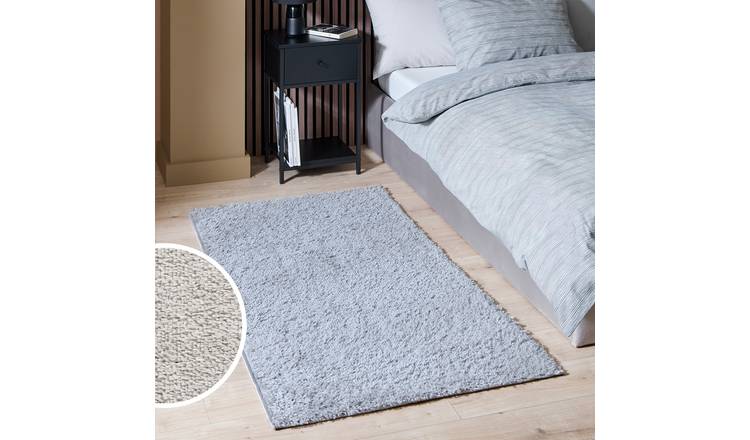 Argos Home Teddy Light Grey Runner - 80x150cm