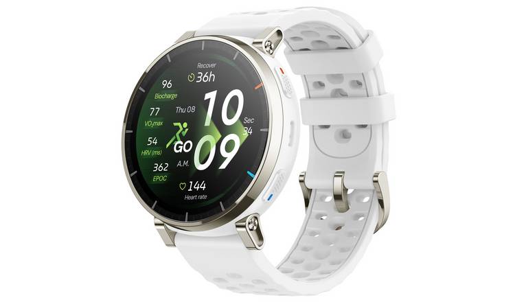 Amazfit Active 3 Premium GPS Smart Watch - Aero White