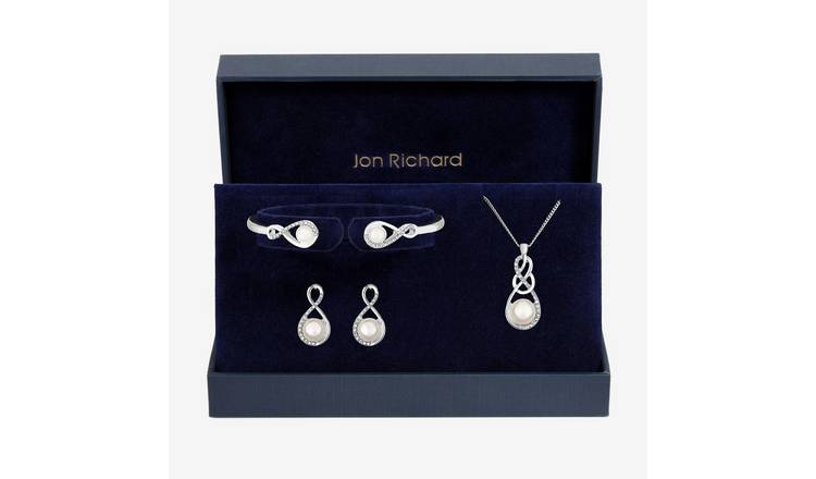 Jon Richard Pearl and Crystal Infinity Trio Set