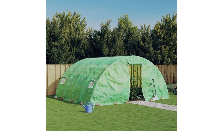 Walplus Greenhouse with Frame 20 M² - Green - 500 x 400 x 229 cm
