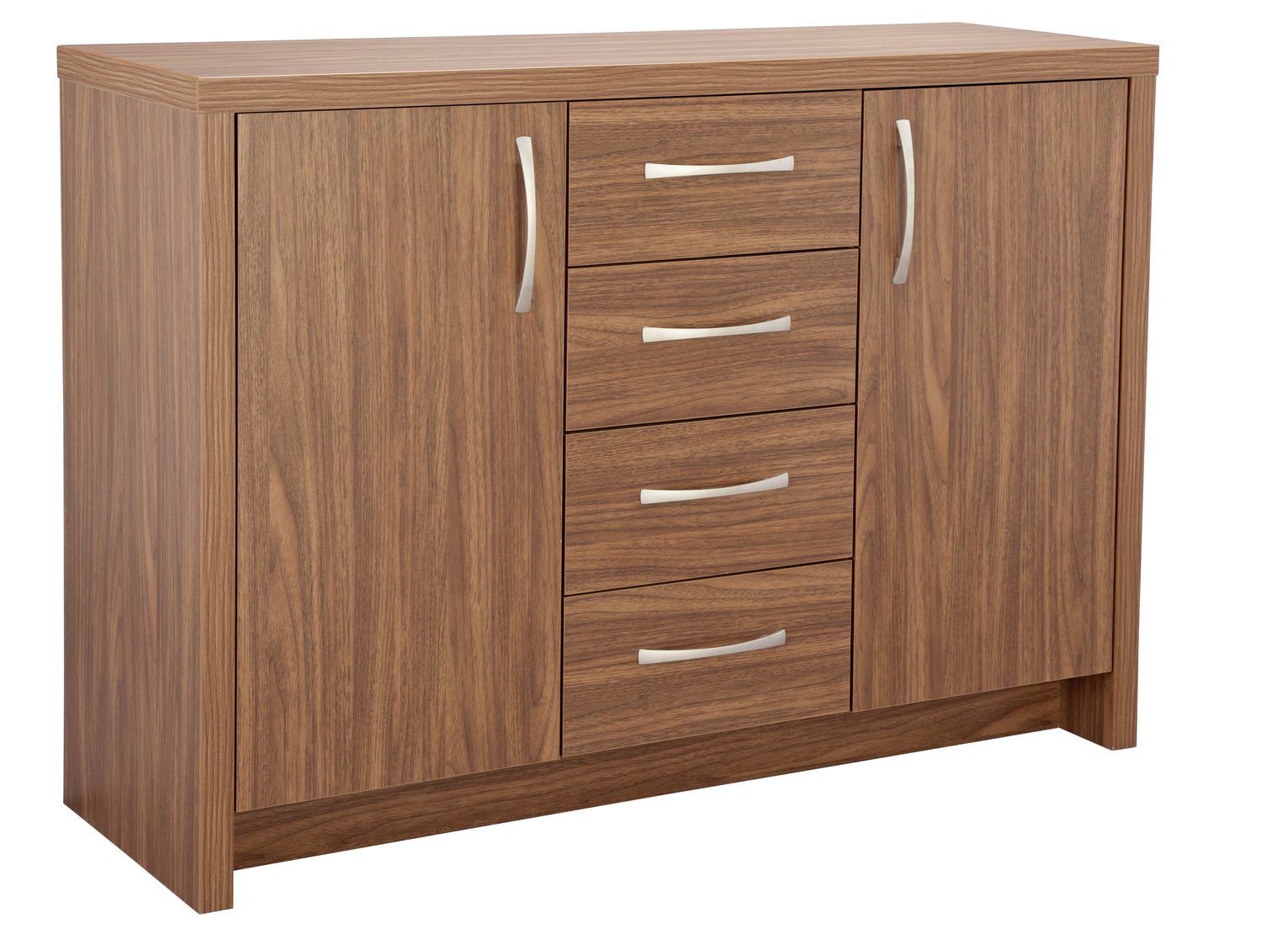 Argos Home Venice 2 Door 4 Drawer Sideboard - Walnut Effect