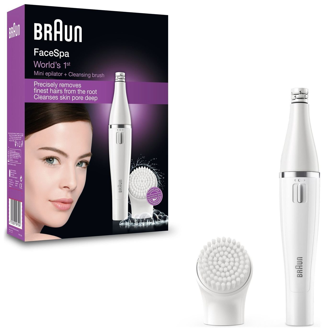 Braun FaceSpa 810 Facial Epilator and Cleansing Brush