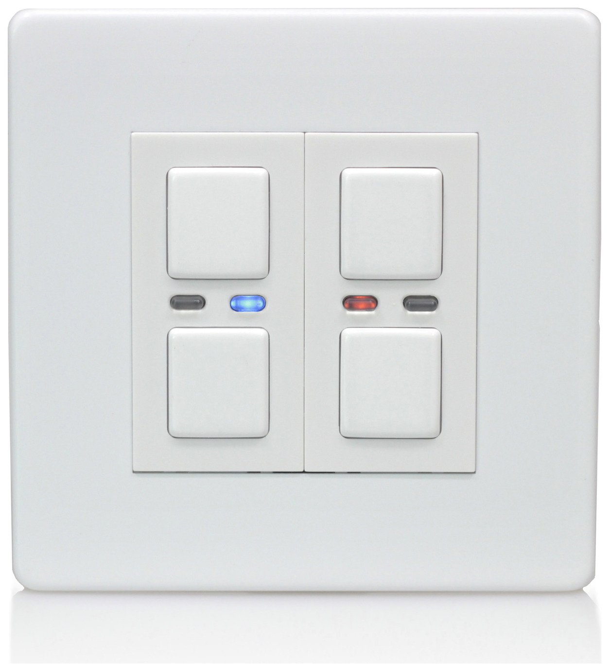 Lightwave RF 2 Gang Dimmer Switch - White